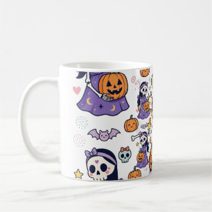 Expecting a Little Boo Pregnant Skeleton Halloween Coffee Mug