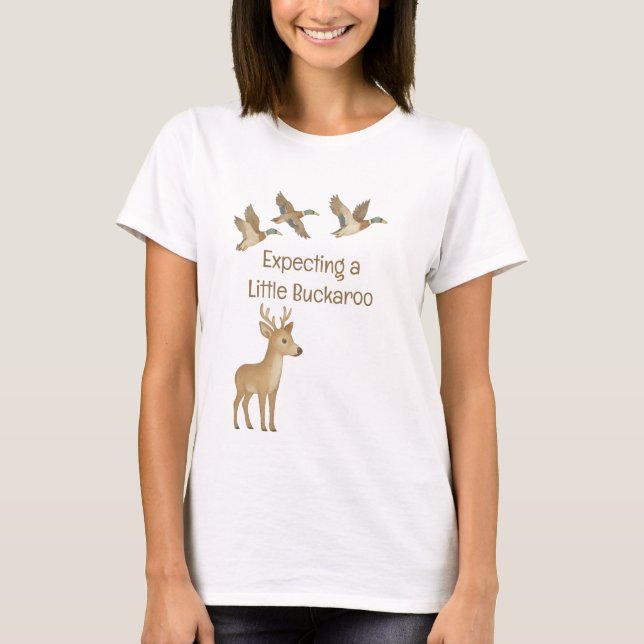 Expecting a Little Buckaroo Mum-to-Be T-Shirt (Front)