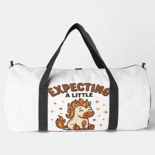 Expecting A Little Fire Horse Vintage Baby Shirt_1 Duffle Bag