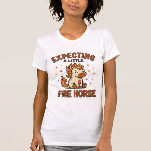 Expecting A Little Fire Horse Vintage Baby Shirt_1 T-Shirt