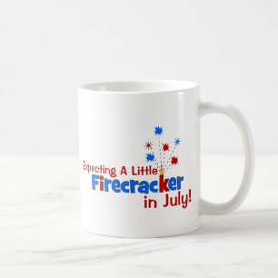 Expecting A Little Firecracker in July Coffee Mug