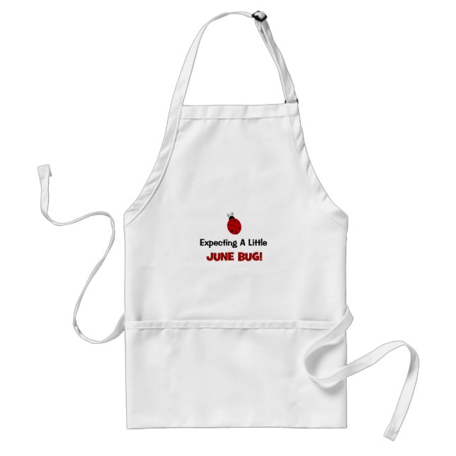 Expecting A Little June Bug Maternity Standard Apron (Front)
