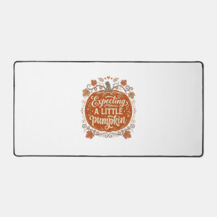 Expecting A Little Pumpkin Fall Pregnancy Shirt_1 Desk Mat