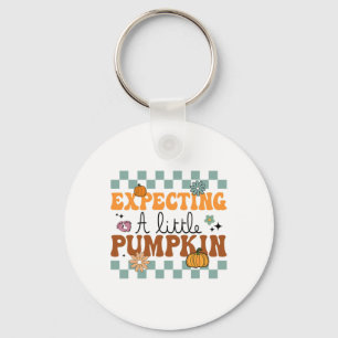 Expecting A Little Pumpkin Halloween Pregnancy Ann Key Ring