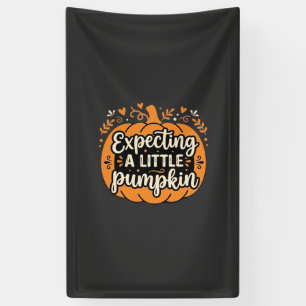 Expecting a Little Pumpkin Halloween Pregnancy Des Banner
