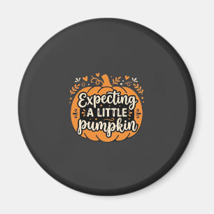 Expecting a Little Pumpkin Halloween Pregnancy Des Magnet