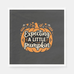 Expecting a Little Pumpkin Halloween Pregnancy Des Napkin