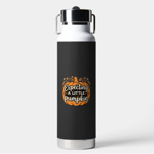 Expecting a Little Pumpkin Halloween Pregnancy Des Water Bottle