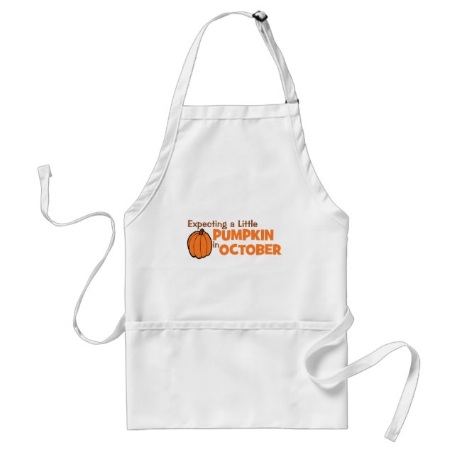 Expecting A Little Pumpkin In October Standard Apron (Front)