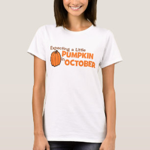 Expecting A Little Pumpkin In October T-Shirt