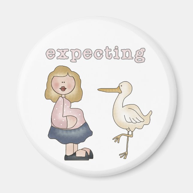 Expecting Baby - Stork Tshirts and Gifts Magnet (Front)