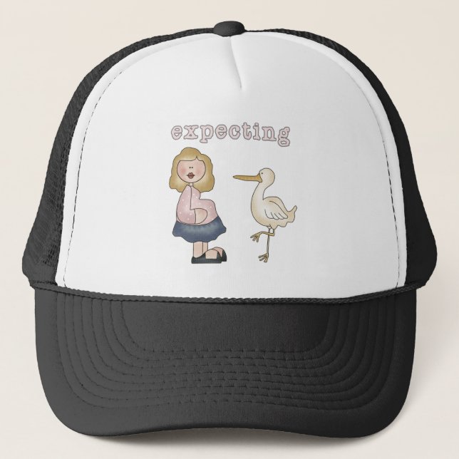 Expecting Baby - Stork Tshirts and Gifts Trucker Hat (Front)