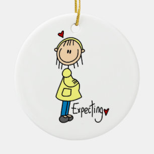 Expecting Baby T-shirts and Gifts Ceramic Ornament