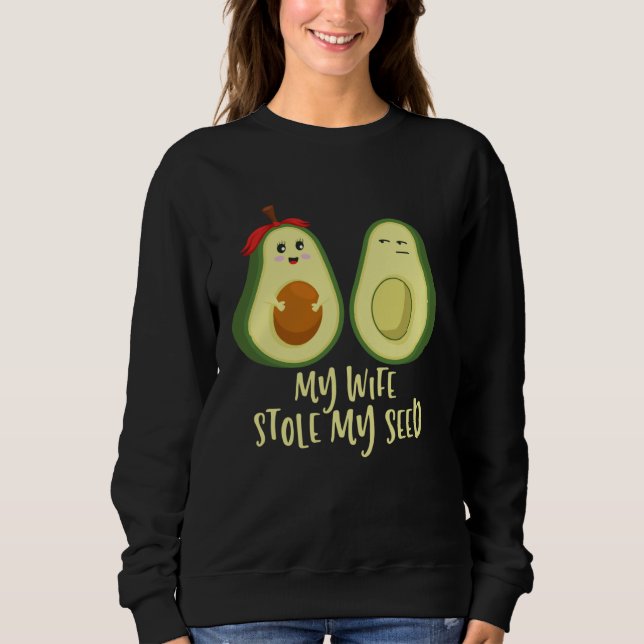 Expecting Dad Pregnant Keto Avocado Sweatshirt (Front)