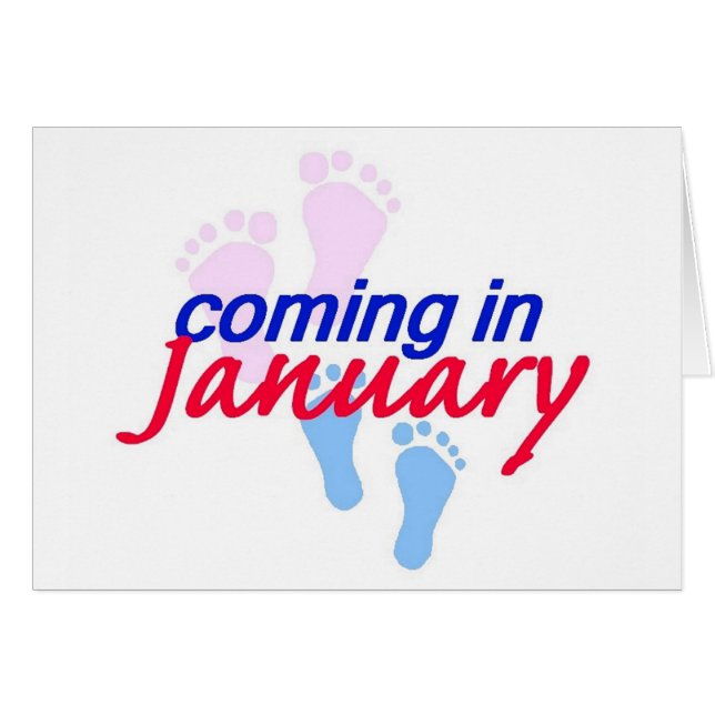 Expecting JANUARY Card (Front Horizontal)