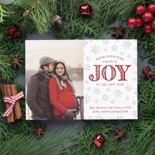 Expecting Joy Pregnancy Announcement Christmas