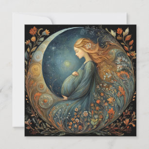 Expecting Mother Floral Celestial Mother's Day Card