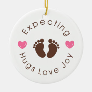 Expecting New Mum Quote Ceramic Ornament