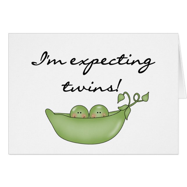 Expecting Twins - Peas in a Pod (Front Horizontal)