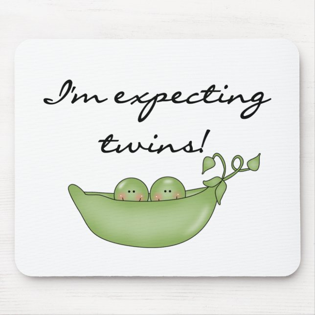 Expecting Twins - Peas in a Pod Mouse Pad (Front)
