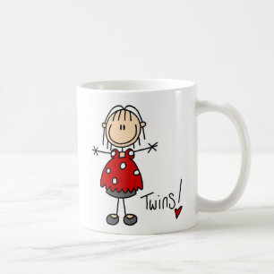 Expecting Twins Stick Figure Mug