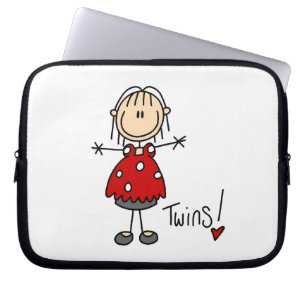 Expecting Twins T-shirts and Gifts Laptop Sleeve
