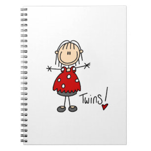 Expecting Twins T-shirts and Gifts Notebook