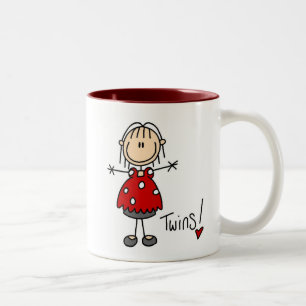 Expecting Twins T-shirts and Gifts Two-Tone Coffee Mug