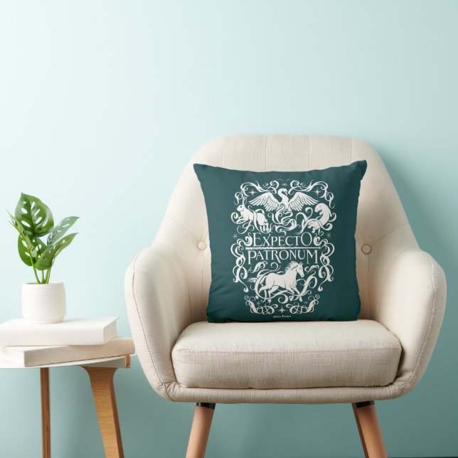 Expecto Patronum Filigree Graphic Cushion (Chair)