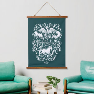 Expecto Patronum Filigree Graphic Hanging Tapestry
