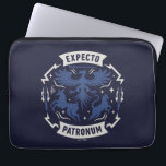 Expecto Patronum Vintage Silhouette Graphic Laptop Sleeve<br><div class="desc">Channel the power of light with this bold Expecto Patronum design, inspired by one of the most iconic spells in the wizarding world. Featuring a striking crest-style composition with majestic Patronus forms, lightning bolt accents, feathers, and sparkling magical details, this artwork captures the strength and protection embodied by the Patronus...</div>