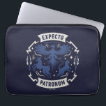 Expecto Patronum Vintage Silhouette Graphic Laptop Sleeve<br><div class="desc">Channel the power of light with this bold Expecto Patronum design, inspired by one of the most iconic spells in the wizarding world. Featuring a striking crest-style composition with majestic Patronus forms, lightning bolt accents, feathers, and sparkling magical details, this artwork captures the strength and protection embodied by the Patronus...</div>