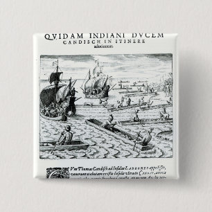 Expedition of Thomas Cavendish 15 Cm Square Badge