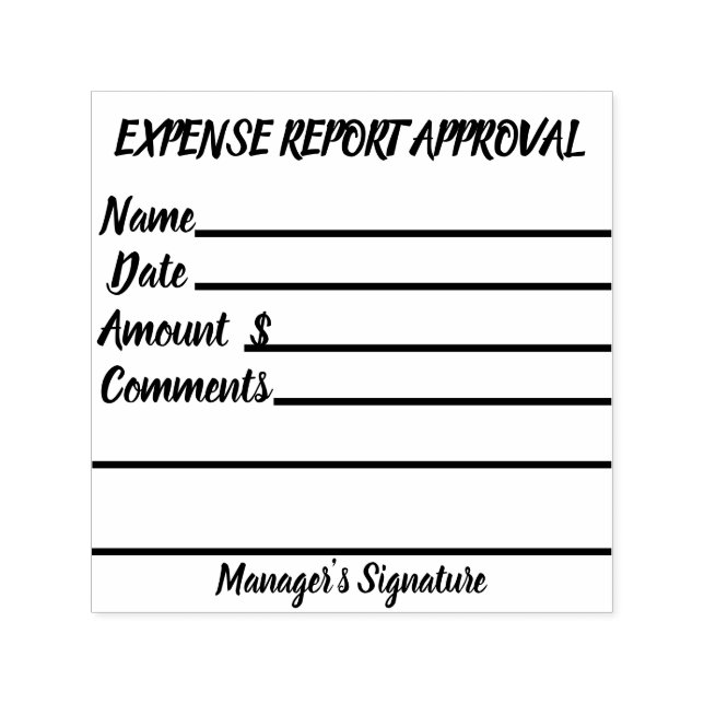 Expense Report Approval Stamp (Design)