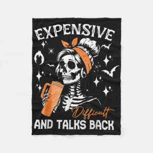 Expensive Difficult And Talks Ck Halloween Mama Sk Fleece Blanket