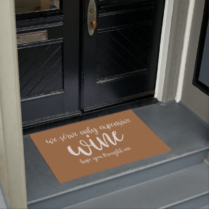 Expensive Wine Funny Welcome Mat