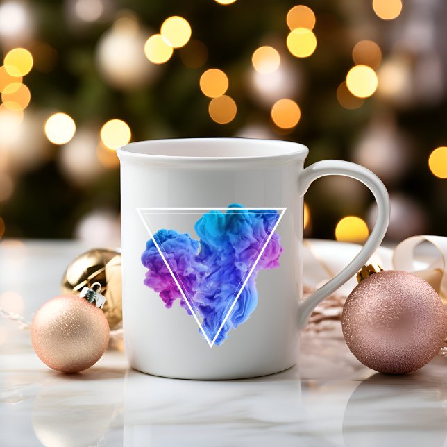 Experience Elegance: Red Blue Smoke Coffee Mug (Creator Uploaded)