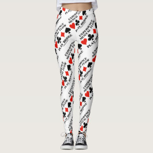 Experience Mental Flow Play Bridge Card Suits Leggings