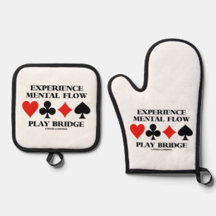 Experience Mental Flow Play Bridge Oven Mitt & Pot Holder Set