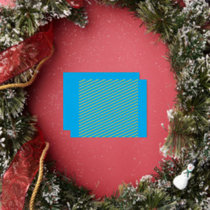 Experience the Beauty of a Blue Sky with a Plane Foil Holiday Postcard