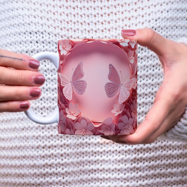 Experience the Elegance: 3D Butterfly Coffee Mug (Creator Uploaded)