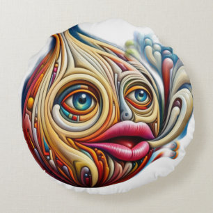 🎨 Experience the Emotional Journey of an ONION. Round Cushion