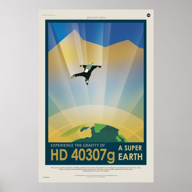 Experience the Gravity of a Super Earth HD 40307g Poster (Front)