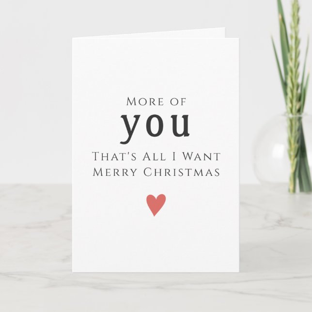 Experience the Magic of Modern Christmas Greetings Card (Front)