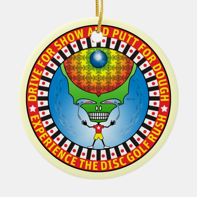 Experience The Rush Ceramic Tree Decoration (Front)