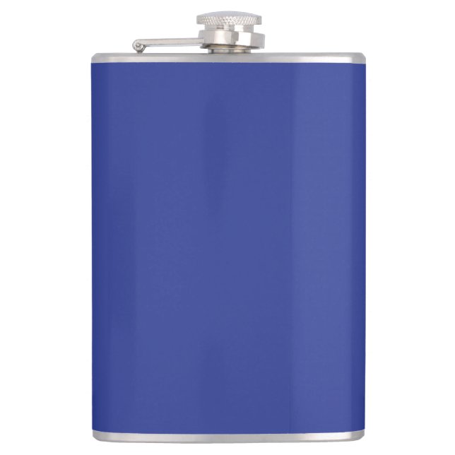 Experience the Thrill of Flying in the Blue Sky Hip Flask (Front)
