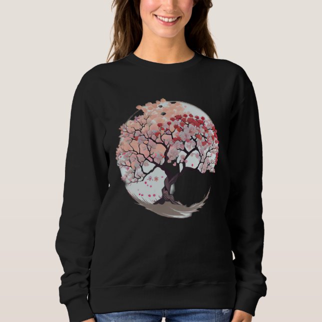 Experience the Wonder of Nature with a Cherry Blos Sweatshirt (Front)