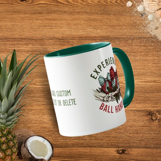 Experienced Ball Handler, Skeleton Christmas Green Mug (Creator Uploaded)