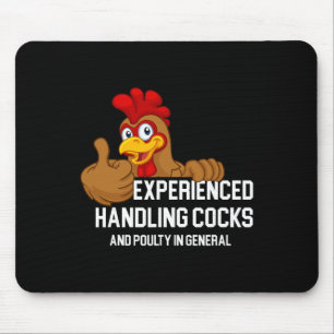 Experienced Handler Funny Adult Humour Inappropria Mouse Pad