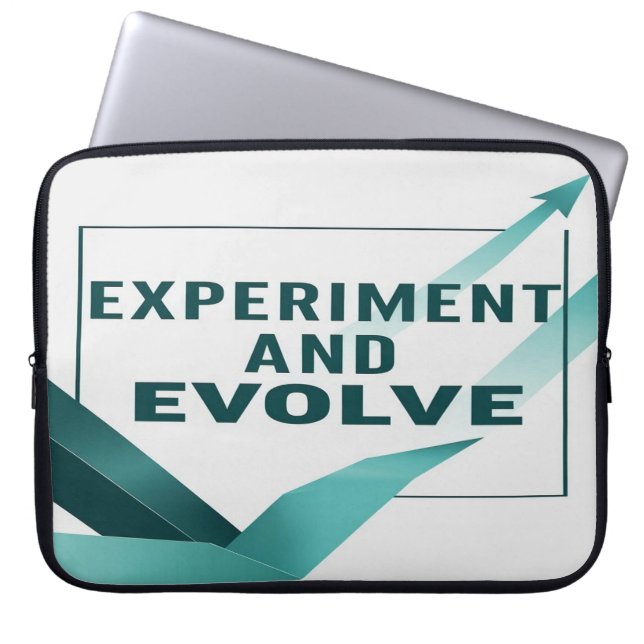Experiment And Evolve Laptop Sleeve (Front)